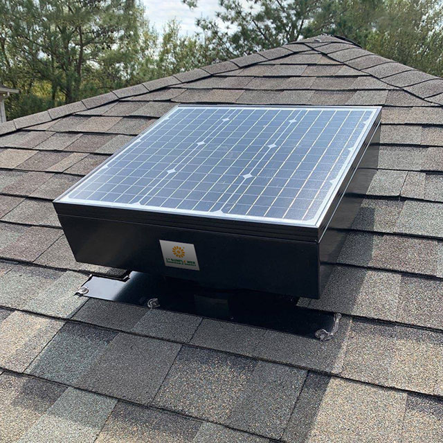 Interaction between solar attic fan and HVAC