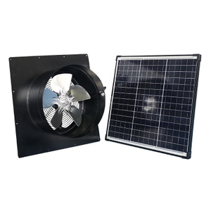 70W Solar Power Gable Attic Ventilation Fan Wall Mounted With Split Monocrystalline Solar Panel Extended Cables For House