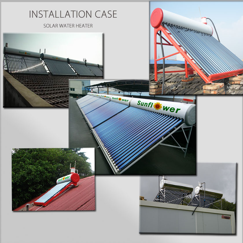 Precautions for installing solar water heaters