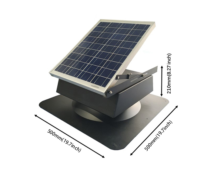 20W Solar Attic Vent Fan for House-2.2